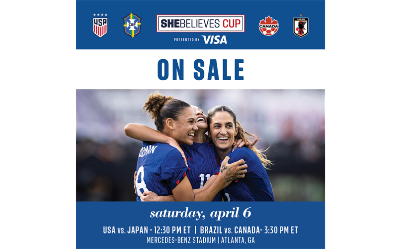  The She Believes Cup is coming to Atlanta; click on read below to purchase tickets for the game