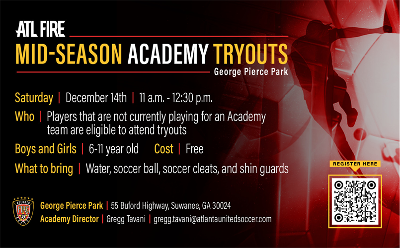 2024-25 Academy Program Mid Season Tryouts Info