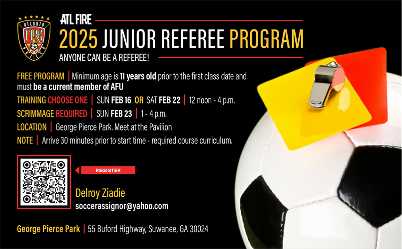 2025 Jr. Referee Program Info